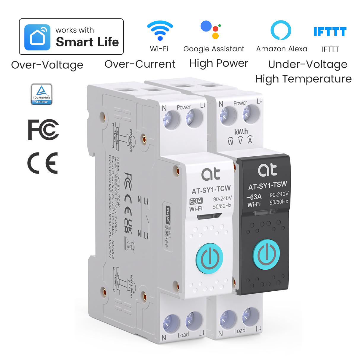 Smart Relay Tuya - Wyłącznik automatyczny Tuya WiFi Smart 1P+N